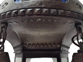 Vienna Secession Art Nouveau Chandelier Austria, 1900s